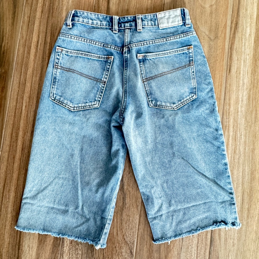 Collusion Blue Denim Skater Bermuda Shorts Jorts. ASOS. Women’s Size 4.